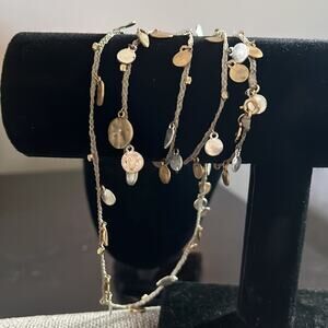 Stella & Dot Versatile Setta Medallion statement Necklace